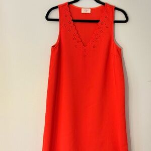 Elegant Red Sleeveless Dress
